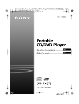 Sony DVP-FX975 Operating instructions