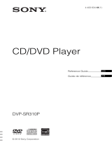 Sony DVP-SR310P Operating instructions