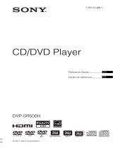 Sony DVP-SR500H Operating instructions