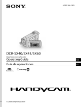 Sony DCR-SX41 Operating instructions