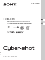 Sony DSC-TX9 Operating instructions