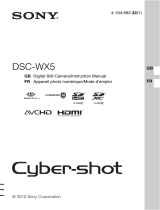 Sony DSC-WX5 Operating instructions