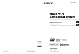 Sony CMT-DH5BT Owner's manual