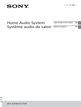 Sony MHC-EC919iP Operating instructions