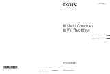 Sony STR-DA5400ES Operating instructions