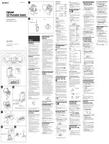 Sony ICF-CD73 User manual