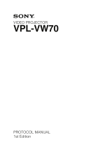 Sony VPL-VW70 Owner's manual