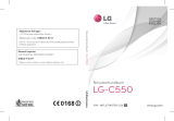 LG LGC550.ASWSSV User manual