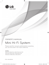 LG MDT505 Owner's manual