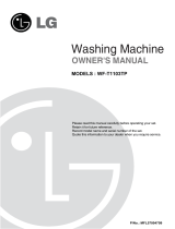 LG WF-T1003TP Owner's manual