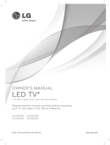 LG 47LN5390 Owner's manual