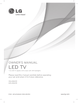 LG 60LA8600 Owner's manual