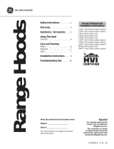 GE Artistry Series JV248PSS Owner's manual