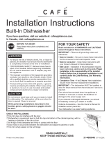 GE Cafe Series CDT836P2MS1 Installation guide