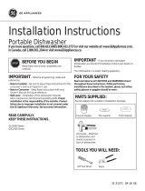 GE GSC3500DBB Installation guide
