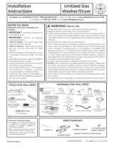 GE GTUP270GMWW Installation guide