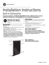 GE Profile Series PDW1800KWW Installation guide