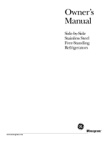 Monogram ZFSB26DNSS Owner's manual