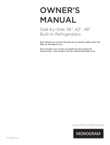 Monogram ZIS480NK Owner's manual