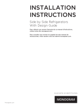 GE ZIS480NK Installation guide
