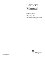 Monogram ZISW360DM Owner's manual
