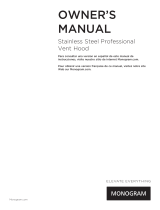 Monogram ZV48SSJSS Owner's manual