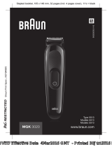 Braun MGK 3020 User manual