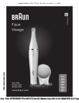Braun 810, 820, 830, 831, 832, 851, Face, Visage User manual