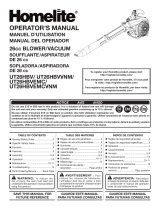 Homelite UT26HBVEMC Owner's manual