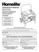 Homelite UT905000P Owner's manual