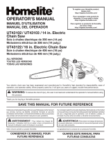 Homelite ut43102, ut43103, ut43122 Owner's manual