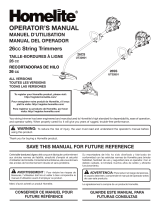 Homelite UT32601 Owner's manual