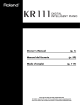 Roland KR-111 User manual