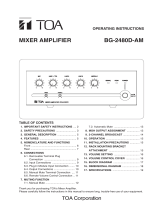 TOA BG-2480D User manual