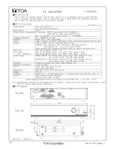 TOA P-1812 AS Specification Data
