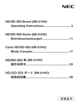 NEC HD/SD-SDIボード SB-01HC Owner's manual