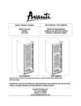 Avanti WCF148DE3S Owner's manual