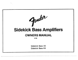 Fender Sidekick Bass 35 Owner's manual