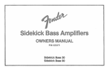 Fender Sidekick Bass 50 Owner's manual