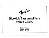 Fender Sidekick Bass 50 Owner's manual