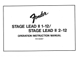 Fender Stage Lead II Owner's manual