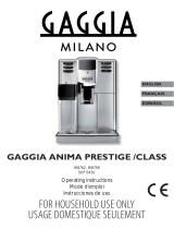 Gaggia Anima Class Owner's manual