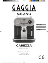 Gaggia Milano Carezza Owner's manual