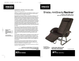 HoMedics Shiatsu AntiGravity Recliner AG-3002 Owner's manual