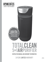 HoMedics AP-T20 TotalClean Air Purifier Owner's manual