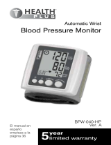 HoMedics HEALTH PLUS BPW-040-HP User manual