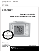 HoMedics BPW-360BTSV Premium Wrist Blood Pressure Monitor User manual