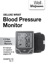 HoMedics Well at Walgreens Delux Wrist Blood Pressure Monitor User manual