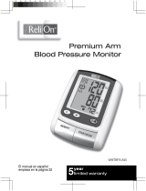 HoMedics ReliOn Premium Arm Blood Pressure Monitor Owner's manual