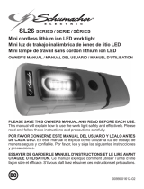 Schumacher Electric SL26 SERIES - Mini cordless lithium ion LED work light Owner's manual